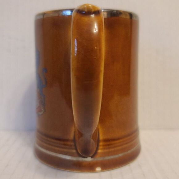 United Kingdom Crest Ceramic Beer Stein Vintage Nasco Mug 4.75" RARE‎ - Picture 2 of 8